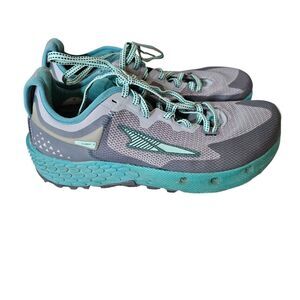 Altra Timp 4 Women's Trail Running Shoes - Size 9.5 Teal Grey Zero Drop Ego Max